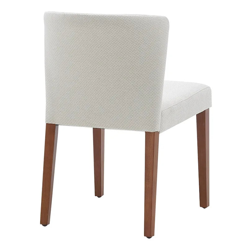 Chaises de salle à manger en tissu à dossier bas, lot de 2