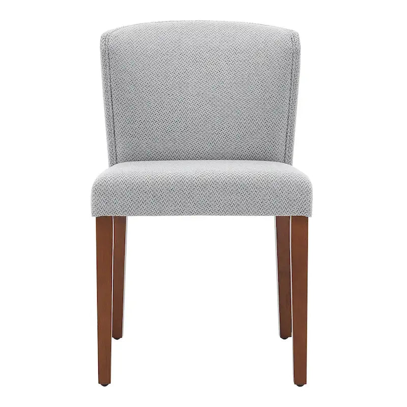 Chaises de salle à manger en tissu à dossier bas, lot de 2