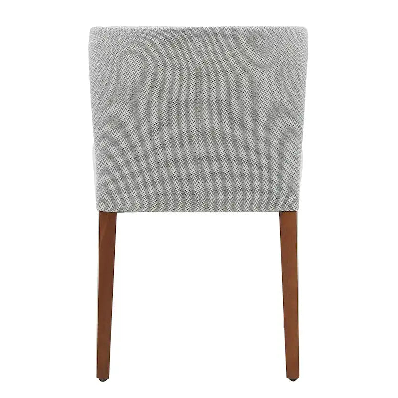 Chaises de salle à manger en tissu à dossier bas, lot de 2