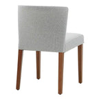 Chaises de salle à manger en tissu à dossier bas, lot de 2
