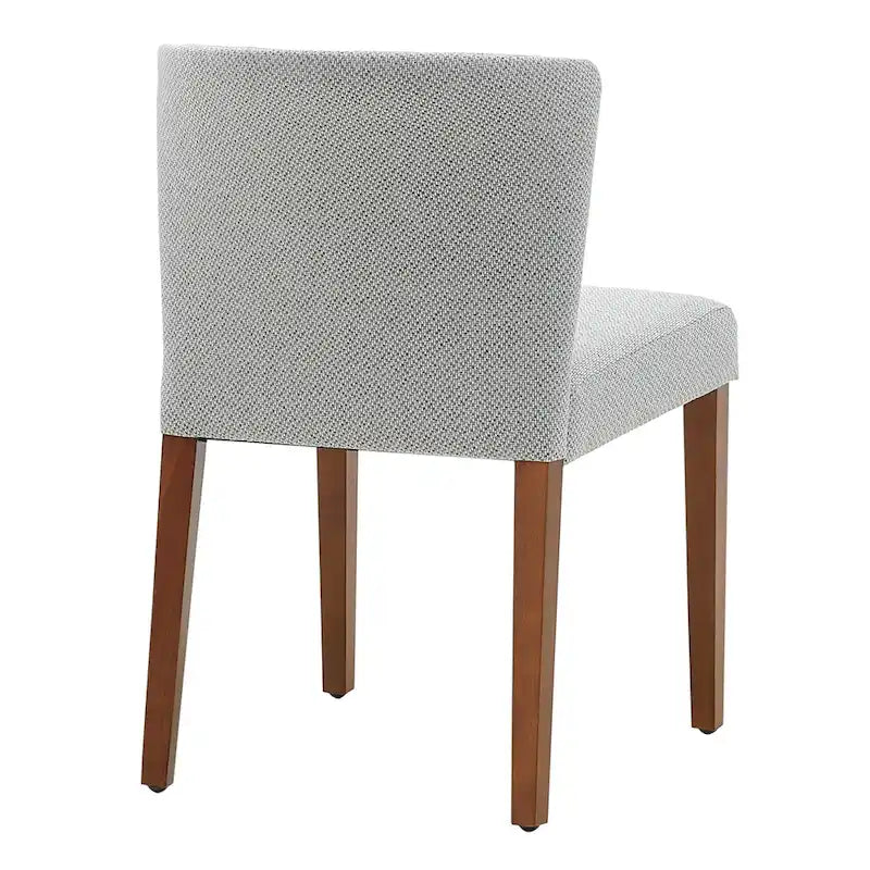Chaises de salle à manger en tissu à dossier bas, lot de 2