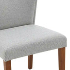 Chaises de salle à manger en tissu à dossier bas, lot de 2