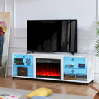 Meuble TV de 68 pouces avec insert de cheminée électrique