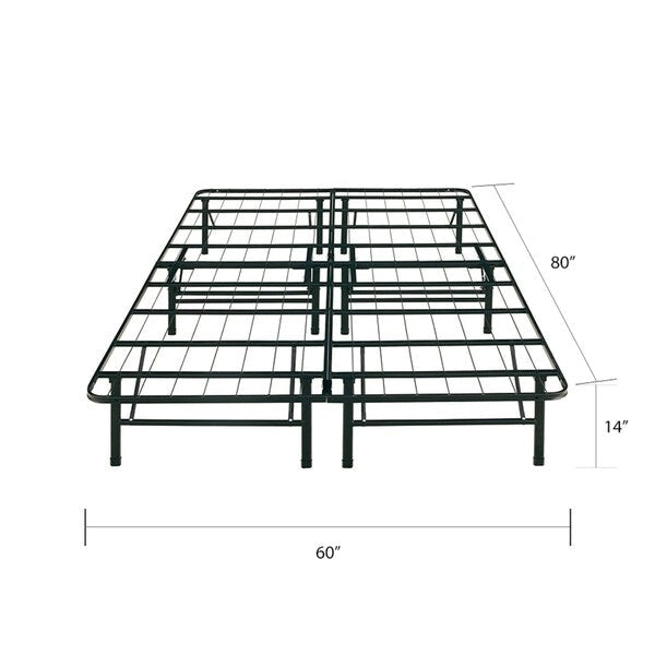 Cadre de lit plateforme grand lit robuste de 14 pouces