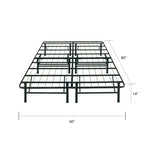 Cadre de lit plateforme grand lit robuste de 14 pouces