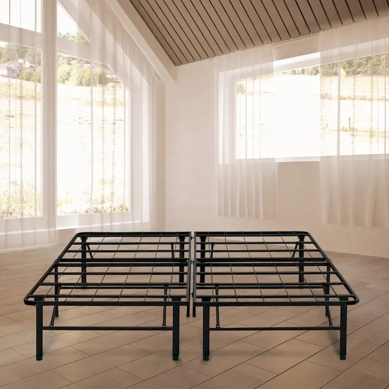 Cadre de lit plateforme grand lit robuste de 14 pouces