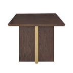 Ensemble de salle à manger Andrea 7 pièces – Table en bois espresso avec chaises en velours