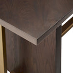 Ensemble de salle à manger Andrea 7 pièces – Table en bois espresso avec chaises en velours