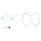 Table d'appoint ronde en verre trempé Galaxy