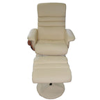 Fauteuil inclinable de massage électrique avec pouf