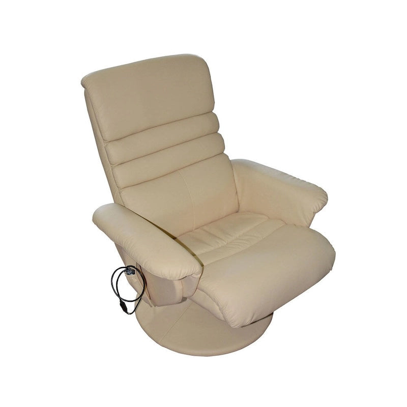 Fauteuil inclinable de massage électrique avec pouf