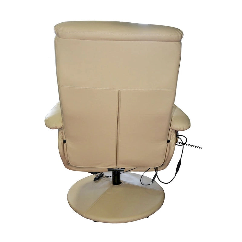Fauteuil inclinable de massage électrique avec pouf