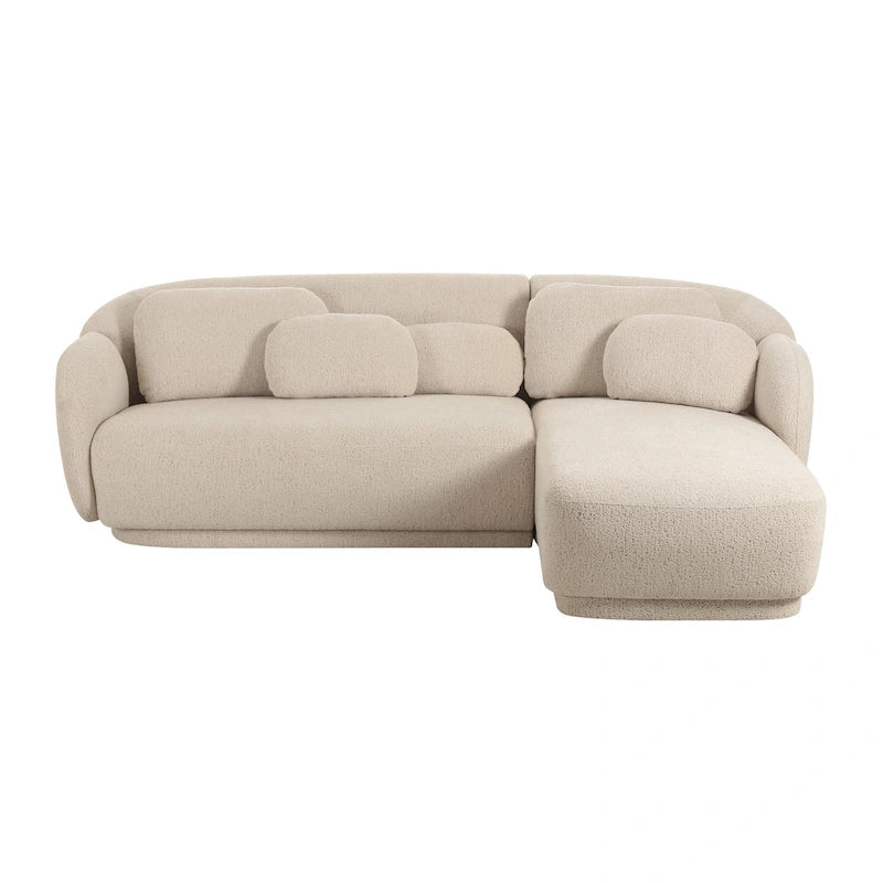Canapé d'angle Boucle avec coussins décoratifs
