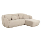 Canapé d'angle Boucle avec coussins décoratifs