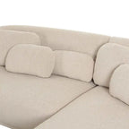 Canapé d'angle Boucle avec coussins décoratifs