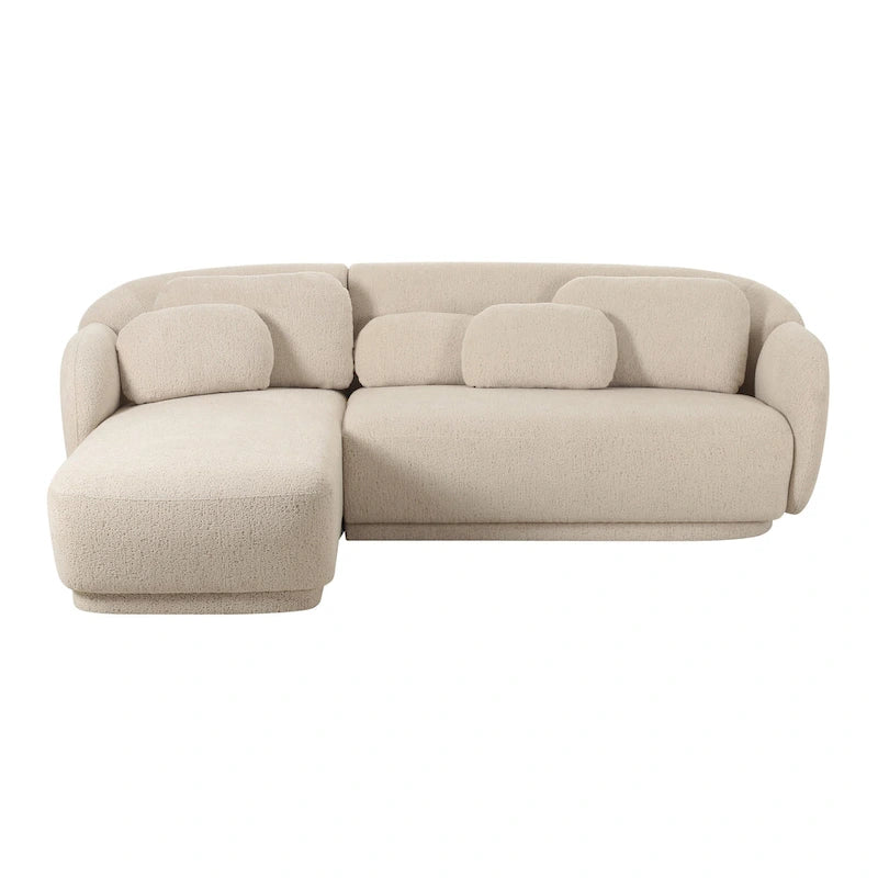 Canapé d'angle Boucle avec coussins décoratifs