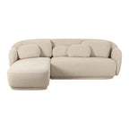 Canapé d'angle Boucle avec coussins décoratifs