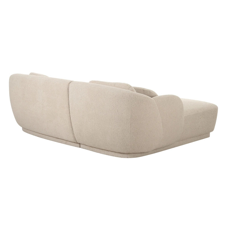 Canapé d'angle Boucle avec coussins décoratifs