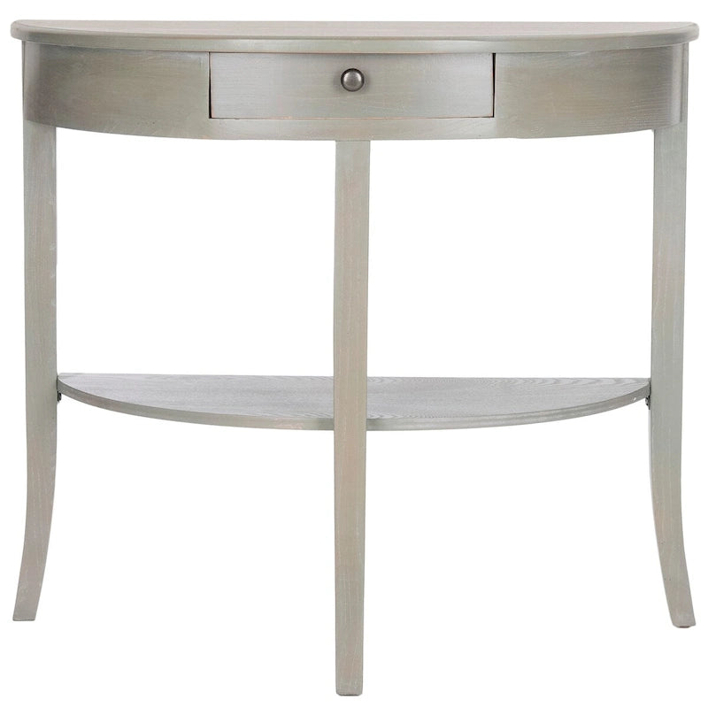 Console en orme avec tiroir et étagère inférieure – 34L x 14P x 30H