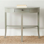 SAFAVIEH Sada Ash Grey Console - 33.9 x 14.4 x 30.1 - 33.9 x 14.4 x 30.1 - 34Wx14Dx30H