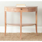 Console en orme avec tiroir et étagère inférieure – 34L x 14P x 30H
