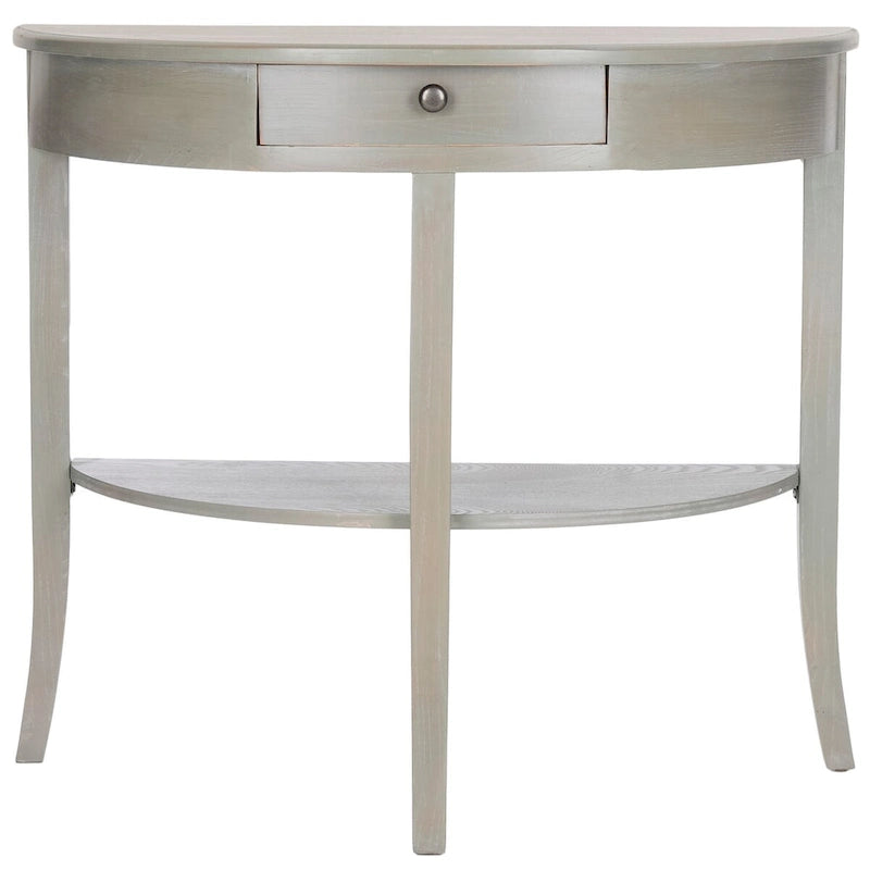 Console en orme avec tiroir et étagère inférieure – 34L x 14P x 30H
