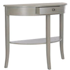 Console en orme avec tiroir et étagère inférieure – 34L x 14P x 30H