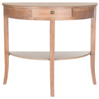 Console en orme avec tiroir et étagère inférieure – 34L x 14P x 30H