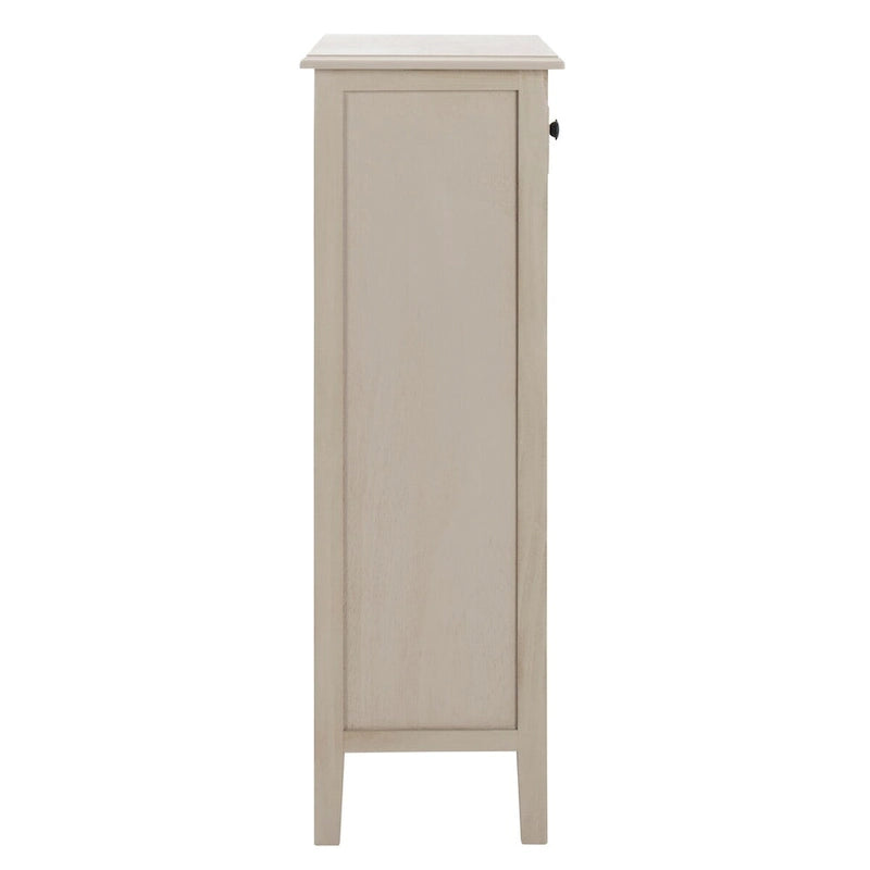 Table d'appoint à 4 tiroirs en paniers tressés, 15 po L x 11,8 po P x 35,8 po H