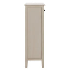 Table d'appoint à 4 tiroirs en paniers tressés, 15 po L x 11,8 po P x 35,8 po H