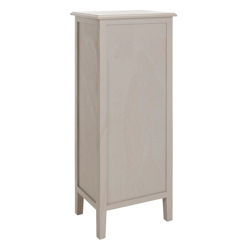 Table d'appoint à 4 tiroirs en paniers tressés, 15 po L x 11,8 po P x 35,8 po H