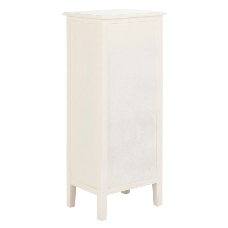 Table d'appoint à 4 tiroirs en paniers tressés, 15 po L x 11,8 po P x 35,8 po H