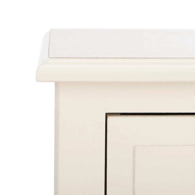 Table d'appoint à 4 tiroirs en paniers tressés, 15 po L x 11,8 po P x 35,8 po H
