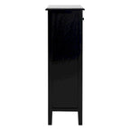 Table d'appoint à 4 tiroirs en paniers tressés, 15 po L x 11,8 po P x 35,8 po H