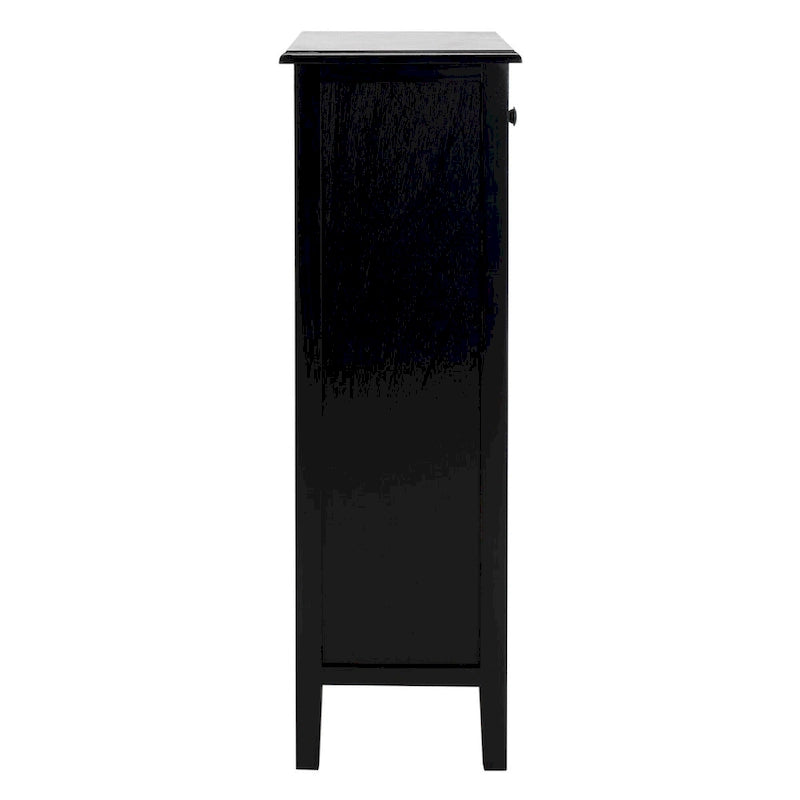 Table d'appoint à 4 tiroirs en paniers tressés, 15 po L x 11,8 po P x 35,8 po H