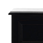 Table d'appoint à 4 tiroirs en paniers tressés, 15 po L x 11,8 po P x 35,8 po H