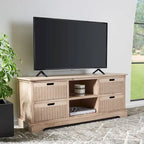 Meuble TV de 47 pouces avec rangements, tiroirs et étagères ouvertes