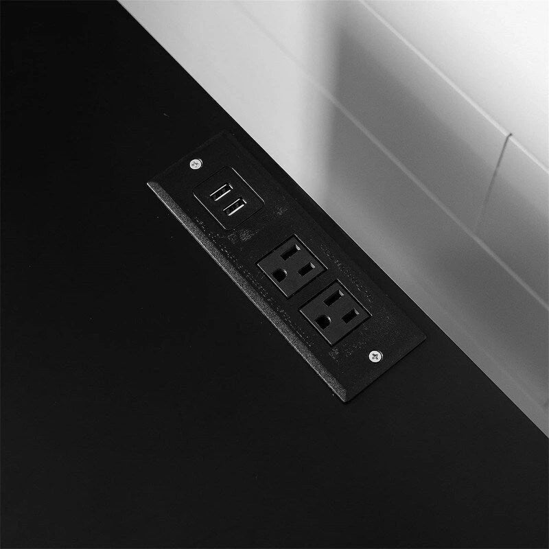 Table de chevet avec tiroirs et station de recharge