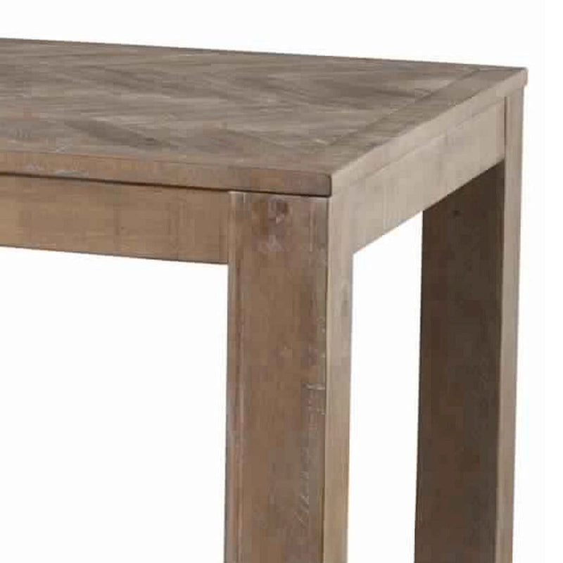 Table de salle à manger rectangulaire en bois avec pieds carrés