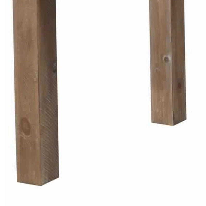 Table de salle à manger rectangulaire en bois avec pieds carrés