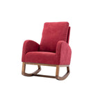 Fauteuil à bascule rembourré à dossier haut