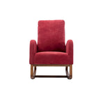 Fauteuil à bascule rembourré à dossier haut