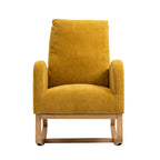 Fauteuil à bascule rembourré à dossier haut
