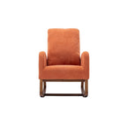Fauteuil à bascule rembourré à dossier haut