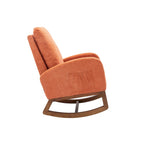 Fauteuil à bascule rembourré à dossier haut