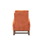Fauteuil à bascule rembourré à dossier haut