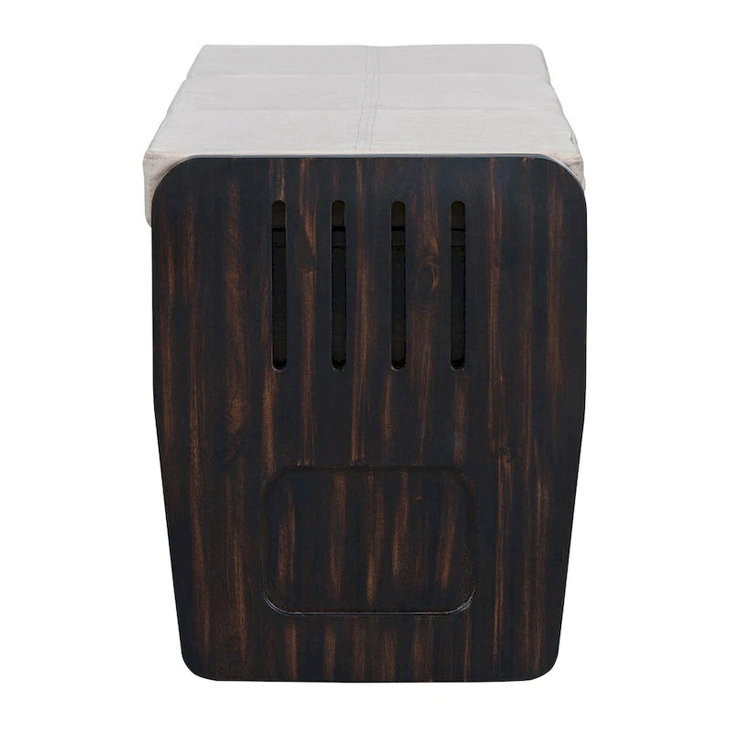 Banc de rangement avec tiroirs et coussin d'assise