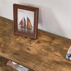 Console 3 niveaux avec étagères ouvertes, 120 cm (L) x 34 cm (P) x 76 cm (H)