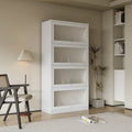 Armoire de rangement vitrée avec étagère de présentation