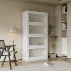 Armoire de rangement vitrée avec étagère de présentation